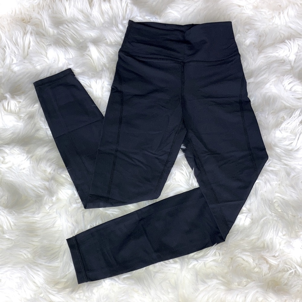 SPIRITUAL GANGSTER Solid Black Yoga Leggings XS